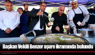 Başkan Vekili Benzer aşure ikramında bulundu