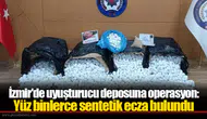 İzmir'de uyuşturucu deposuna operasyon: Yüz binlerce sentetik ecza bulundu