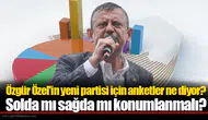 Özgür Özel'in yeni partisi için anketler ne diyor? Solda mı sağda mı konumlanmalı?