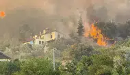 Muğla Fethiye'de orman yangını evlere ulaştı ve tahliye işlemi başladı