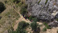 Çorum’da define için girilen mağarada kayıp ihbarı sonrası arama metan gazı engeline takıldı