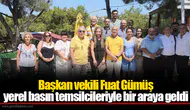 Başkan vekili Fuat Gümüş yerel basın temsilcileriyle bir araya geldi