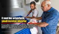 3 saat buz arıyorlardı, şimdi ücretsiz alıyorlar