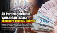 AK Parti seçmeninin yarısından fazlası ekonomiyi olumsuz buluyor
