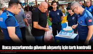 Buca pazarlarında güvenli alışveriş için tartı kontrolü