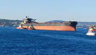 Kerç Boğazı'ndaki saldırının ardından Great Ocean gemisi İstanbul'dan geçti