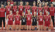 A Milli Kadın Voleybol Takımı Avrupa Şampiyonası'na Letonya galibiyetiyle başladı