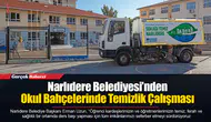 Narlıdere Belediyesi’nden Okul Bahçelerinde Temizlik Çalışması