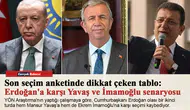 Son seçim anketinde dikkat çeken tablo: Erdoğan'a karşı Yavaş ve İmamoğlu senaryosu