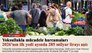 Yoksullukla mücadele harcamaları 2026'nın ilk yedi ayında 285 milyar lirayı aştı