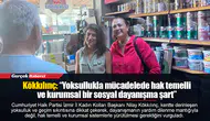 Kökkılınç: “Yoksullukla mücadelede hak temelli ve kurumsal bir sosyal dayanışma şart”