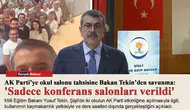 AK Parti’ye okul salonu tahsisine Bakan Tekin’den savunma: 'Sadece konferans salonları verildi'