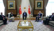 Çözüm yasası sonrası Erdoğan ve DEM Parti heyeti Külliye'de bir araya geldi