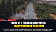 Kınık’ta 5 mahalleyi birbirine bağlayan yollar yenilendi