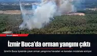 İzmir Buca'da orman yangını çıktı