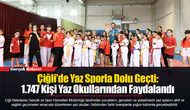 Çiğli’de Yaz Sporla Dolu Geçti: 1.747 Kişi Yaz Okullarından Faydalandı
