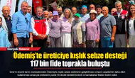 Ödemiş’te üreticiye kışlık sebze desteği:  117 bin fide toprakla buluştu