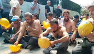 Madencilerden Enerji ve Tabii Kaynaklar Bakanlığı önünde eylem