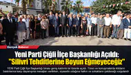 Yeni Parti Çiğli İlçe Başkanlığı Açıldı: "Silivri Tehditlerine Boyun Eğmeyeceğiz"