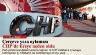 Çerçeve yasa oylaması CHP'de fireye neden oldu