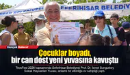 Çocuklar boyadı, bir can dost yeni yuvasına kavuştu