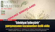 “Edebiyat İyileştirir” yarışmasının kazananları belli oldu