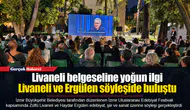 Livaneli belgeseline yoğun ilgi... Livaneli ve Ergülen söyleşide buluştu