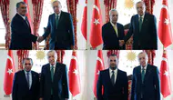 Erdoğan, dört büyük kulüp başkanlarıyla Dolmabahçe'de bir araya geldi