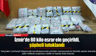 İzmir'de 80 kilo esrar ele geçirildi, şüpheli tutuklandı
