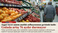 Asgari ücret zammı mutfak enflasyonunun gerisinde kaldı: Gıdada artış 76 aydır durmuyor
