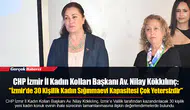CHP İzmir İl Kadın Kolları Başkanı Av. Nilay Kökkılınç: "İzmir’de 30 Kişilik Kadın Sığınmaevi Kapasitesi Çok Yetersizdir"