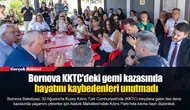 Bornova KKTC'deki gemi kazasında hayatını kaybedenleri unutmadı