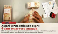Asgari ücrete enflasyon ayarı: 4 zam senaryosu masada