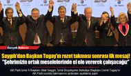 AK Parti İzmir İl Başkanı Saygılı'dan Başkan Tugay'ın rozet takması sonrası ilk mesaj!  ''Şehrimizin ortak meselelerinde el ele vererek çalışacağız''