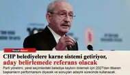 CHP belediyelere karne sistemi getiriyor, aday belirlemede referans olacak