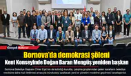 Bornova’da demokrasi şöleni: Kent Konseyinde Doğan Baran Mengüş yeniden başkan