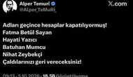 AKP'li Temuri'nin X hesabına fon eleştirisi sonrası erişim engeli
