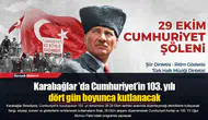 Karabağlar ’da Cumhuriyet’in 103. yılı dört gün boyunca kutlanacak