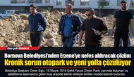 Bornova Belediyesi'nden Erzene’ye nefes aldıracak çözüm