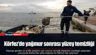 Körfez’de yağmur sonrası yüzey temizliği