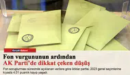Fon vurgununun ardından AK Parti’de dikkat çeken düşüş