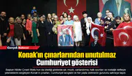Konak’ın çınarlarından unutulmaz Cumhuriyet gösterisi