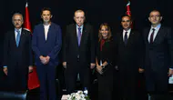 Erdoğan, SpaceX yöneticileri Rebecca Hunter ve Michael Nicolls'u kabul etti