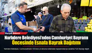 Narlıdere Belediyesi’nden Cumhuriyet Bayramı Öncesinde Esnafa Bayrak Dağıtımı
