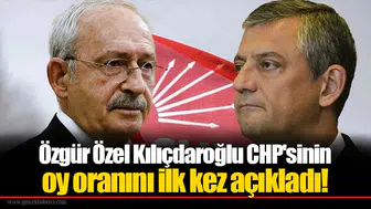 Özgür Özel Kılıçdaroğlu CHP'sinin oy oranını ilk kez açıkladı!