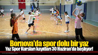 Bornova'da spor dolu bir yaz: Yaz Spor Kursları kayıtları 30 Haziran'da başlıyor!