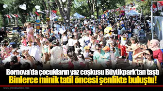 Bornova’da çocukların yaz coşkusu Büyükpark’tan taştı