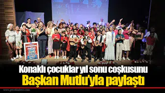 Konaklı çocuklar yıl sonu coşkusunu Başkan Mutlu’yla paylaştı