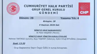 CHP Grup Başkanlığından Özel'in toplantısı için Meclis Başkanlığına bildirim