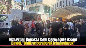 Kızılay'dan Konak'ta 1500 kişiye aşure ikramı